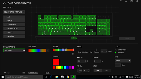 Razer Synapse 2.0's Chroma configurator...It’s more intimidating than it looks.